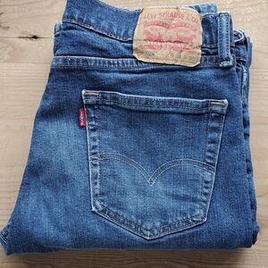 Levi's Blue Denim Jeans 505 straight leg, Waist 33 by 32